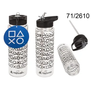 Pyramid International Playstation (Formen) Kunststoff-Getränkeflasche 0, Schwarz - Transparent