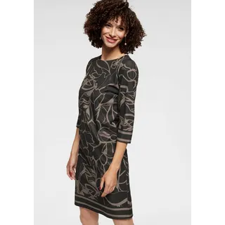 Aniston SELECTED Jerseykleid, mit interessantem Allover-Print, braun