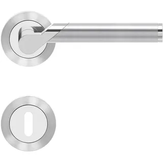 Karcher Design Drücker/Rosetten Starlight R38 BB 65 Chrom/Edelstahl matt
