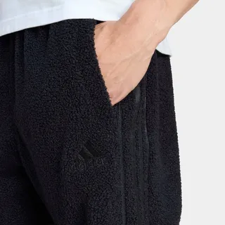 Sporthose ADIDAS ORIGINALS "BORG FLEECE TEAMGEIST", Herren, Gr. XL, N-Gr, schwarz, normal, gr., Obermaterial: 100% Polyester, Hosen Sporthose, Polarfleece Material, locker geschnitten