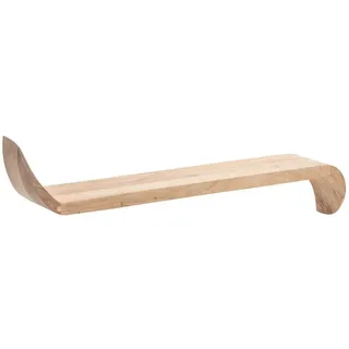 Livetastic Wandregal , Braun , Holz , Mangoholz , massiv , 60x36x20 cm , hängend, handgemacht , Wohnzimmer, Regale, Wandregale