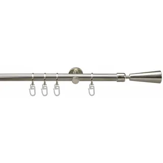 LIEDECO Gardinenstange »Bergamo« Ø 16 mm 1 läufig-läufig Fixmaß Liedeco edelstahlfarben B/L: cm Ø 16 mm
