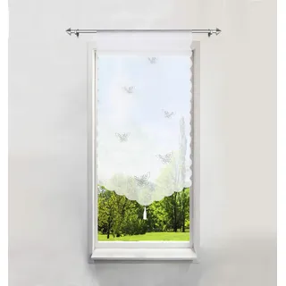 Scheibengardine mit Schmetterling Laserschneiden Rollos Voile Transparent 1er-Pack Bildergardine (BxH 40x60cm)