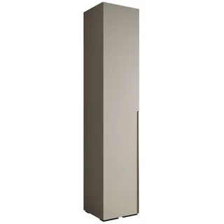 Möbel Kryspol Drehtürenschrank 236.7/50/47 1-türig , Kaschmir, Goldfarben , Metall , Nachbildung , 50x236.7x47 cm , Schlafzimmer, Kleiderschränke, Drehtürenschränke