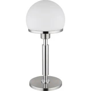 Globo Lighting Tischleuchte Metall Nickel matt, 1x E27 - Silber