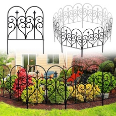 Thealyn 81,3 cm x 3 m, dekorativer eleganter Metall-Gartenzaun, Zaun, Zaun, für den Außenbereich, Terrasse, Querschnitt, Landschaft (81,3 cm x 3 m)