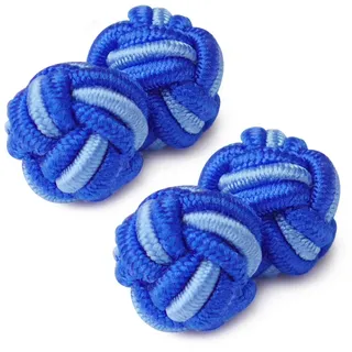 HONEY BEAR 1 Paar Herren/Damen Seide Stoff Knoten Seidenknoten Manschettenknöpfe für Hemd/Kleid,MEHRWEG