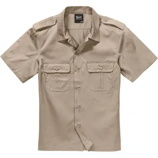 Brandit US, Hemd kurzarm - Beige - XXL