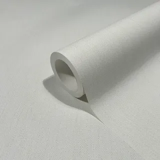 Marburg Heritage Vliestapete Textil-Optik (Weißgrün, Uni, 10,05 x 0,53 m)