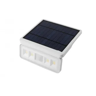 GTV - DAVOS Solarlampen für Außen Solar-Fassadenleuchte mit Bewegungs/Dämmerungssensor Solarleuchte mit Bewegungsmelde 1000lm, 5,5V 2000mAh, IP54, 4000K - für Aussen Outdoor Garten