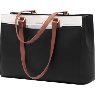 Laptoptasche Damen 15,6 Zoll Handtasche Groß Elegant Business Shopper Tasche