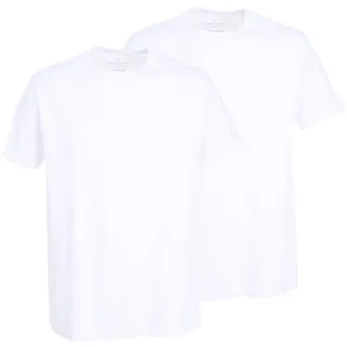 Tom Tailor T-Shirt, Vorteilspack - Lucky T, Halbarm, Rundhals, einfarbig Weiß 2XL Pack