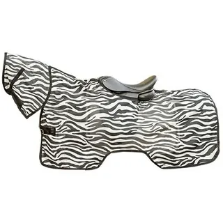 HKM Fliegenausreitdecke Zebra 135 cm Schwarz/Weiß