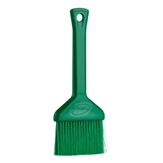 Vikan Lebensmittelpinsel, 70 mm, weich, Backpinsel mit dünnen und weichen Borsten, Farbe: grün