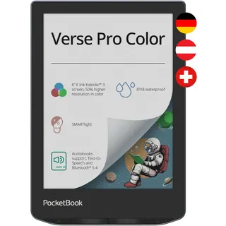 PocketBook Verse Pro Color 2022 16 GB ohne Werbung Grau