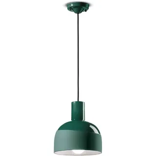 Deco Vintage Kronleuchter Caxixi Keramikflasche Grün 1 Licht E27 - Grün