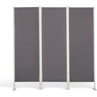 LECO KLASSIK Stellwand Paravent Sichtschutz Schutz 165cm anthrazit