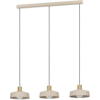 EGLO Valdiola 3-flg. 60 cm rund Messing