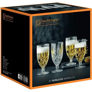 Nachtmann Vorteilsset 6 x 4 Glas/Stck Bierkelch 617/40 Noblesse 102556 und Geschenk + Spende