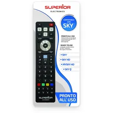 Superior Electronics Universal Replacement Sky/Sky HD/My Sky/Sky Q (Italy/Austria) Ready to be Used, Black, SUPTRB027