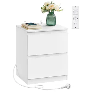 VASAGLE Nachtschrank Kailyn 0 x 0 x 0 cm Wolkenweiß