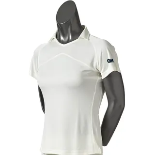 Gunn & Moore Damen Crkt Shirt St30 Oberteil, cremefarben, 40