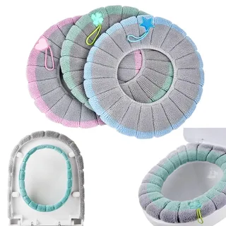 Toilettensitzbezüge Pads mit Griff, Verdicktes Kissen, Waschbar, Universell Passend