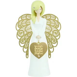 You Are An Angel AN013 Live Simply Dream Big...Figur, Holz, Mehrfarbig, 15,5 cm