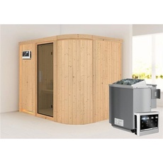 Bild Sauna Titania 4 68mm Saunaofen 9kW Bio Tür modern