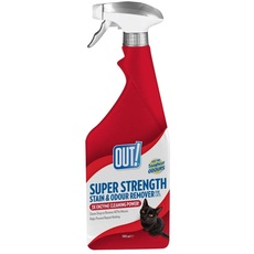 OUT! Superstarker Tierflecken- und Geruchsentferner| 3X Enzymatischer Probakterienreiniger 500 ml