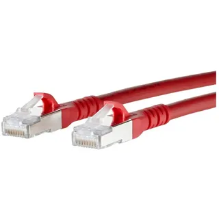 Metz Connect Cat6A S/FTP, 0,5m Netzwerkkabel Rot S/FTP (S-STP)