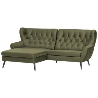 Stylife Ecksofa , Olivgrün , Holz , Buche , vollmassiv , Uni , Ottomane links, L-Form , 237x165 cm , Typenauswahl, Stoffauswahl, seitenverkehrt erhältlich, Rücken echt, Armteil links, Armteil rechts , Wohnzimmer, Sofas & Couches, Wohnlandschaften, Ecksofas