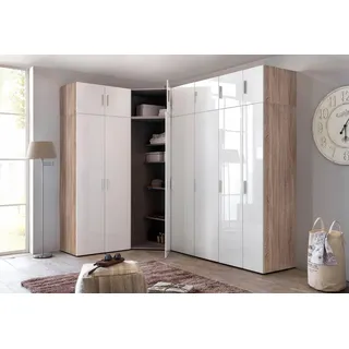 Xora Mehrzweckschrank »Malta«, mit Hochglanz-Front, weiß