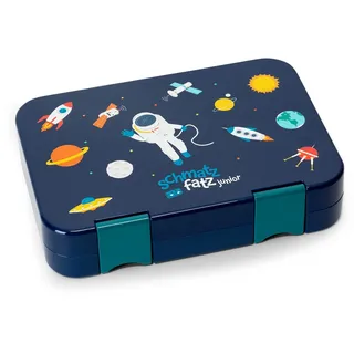 schmatzfatz Junior Brotdose für Kinder mit Fächern, Bunte , Unterteilt & Auslaufsicher, BPA-Freie Lunchbox Kinder für Kita, Bento Box , Sichere Vesperdose