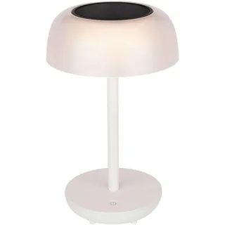 Ambia Garden Solarleuchte , Weiß , Kunststoff , 65 mm , halbrund , 29.1 cm , RoHS, Ce , Touch-Schalter (on/off), tragbar, Ladeanzeige, aufladbar über Usb , Dekoration, Gartendeko