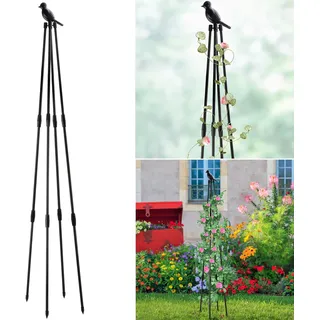 Garten Obelisk,Pflanzenstütze aus Stahl,Kletterpflanzen,Pflanzenstütze,Vertikale Pflanzen