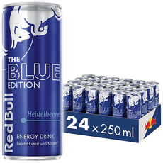 Red Bull 227759 Blue Edition, Energy Drink, 24 x 0.25 L