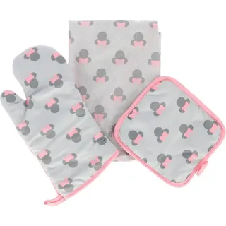 Disney Küchenset – Topflappen, Ofenhandschuh und Schürze für kleine Köche Pink