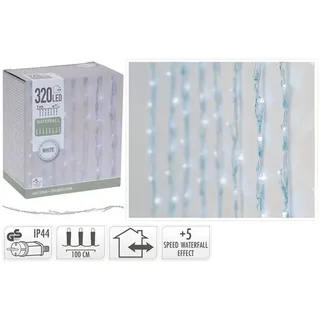 Oem Lichtervorhang 320 Leds 100x200 Cm - White - One Size