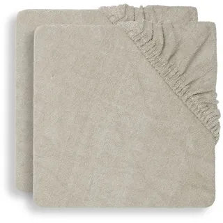 jollein Wickelauflagenbezug - Nougat - 2er Pack - 50x70cm - Baumwollfrottee - Bezug Wickelauflage - Beige