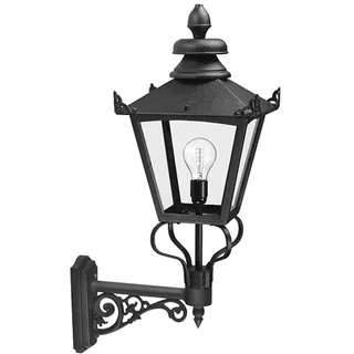 Wandlampe Schwarz Haustür Rustikal viktorianisch KINGHAM Außenleuchte Laterne