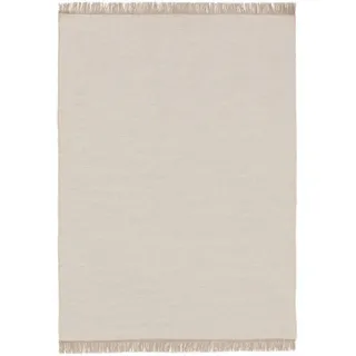 benuta Pop Wollteppich Liv Cream 250x350 cm , Textil , Beton Optik , Rechteckig , 250x350 cm , pflegeleicht , Teppiche und Böden, Teppiche, Schafwollteppiche