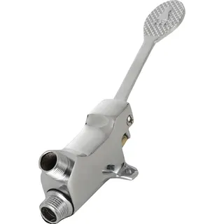 Fußpedalventil, langlebiges Metall, 10 cm x 7 cm x 5 cm, passt zu Standard-Installationssystemen, geeignet für hohe Durchflussraten,