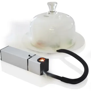 Gastronoma 16310205 Die Mini Smoker Box für tolles Essen oder Cocktails. Smoking Gun Prinzip - Silber