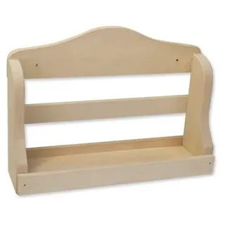 eliga Wandregal aus Holz, Breite circa 21 cm