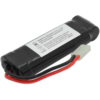 Zellentausch Akkupack NiMH 8,4V 1100mAh L2x3+1 für Airsoft Gewehr Cybergun SIG 552 Commando mit 100mm Kabel und Stecker