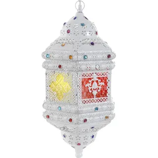 Deckenlampe DKD Home Decor 8424001736249 Antiker Finish Gold Metall Bunt 40 W Araber (28 x 28 x 58 cm)