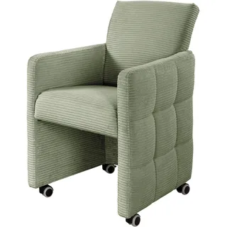 exxpo - sofa fashion Armlehnstuhl Massivholz grün