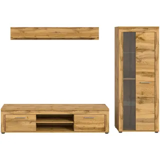 MID.YOU Wohnwand , holzfarben , Maße cm B: 235 H: 159 T: 35.0