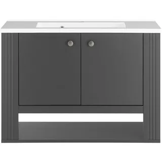 Home Affaire »WESTMINSTER, Waschbeckenunterschrank inkl. Waschbecken, Metallgriffe« 1 Stk. tlg. in 2 Farben verfügbar, hängend, inkl. Waschbecken, Breite 80 cm